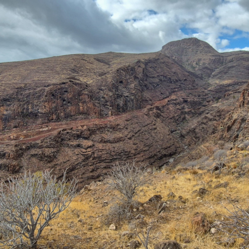 Espagne La Gomera cote sud. Barranco de Ereses. Espagne La Gomera cote sud