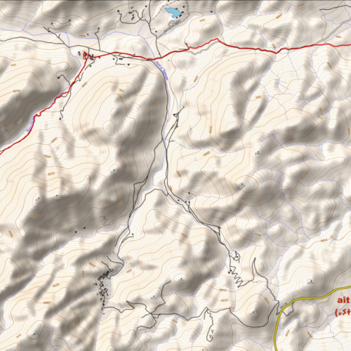 Notre trajet du jour, 15 Km et 328 m de D+ Maroc Djebel Saghro jour 4